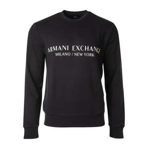 ARMANI EXCHANGE Mikina  tmavomodrá / biela