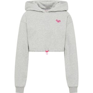 myMo ATHLSR Mikina  sivá melírovaná / ružová