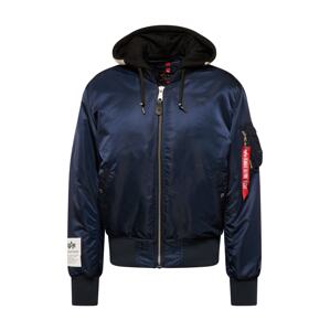 ALPHA INDUSTRIES Prechodná bunda  námornícka modrá / biely denim