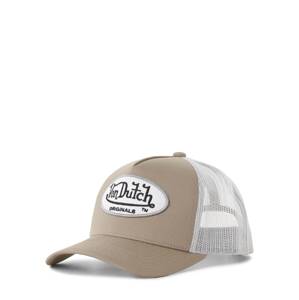 Von Dutch Originals Čiapka 'Boston'  mokka / biela