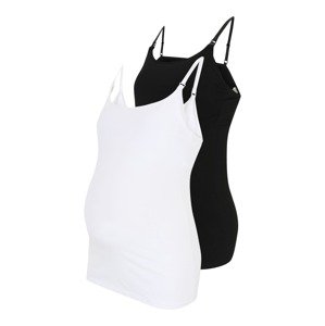 Lindex Maternity Top  čierna / biela