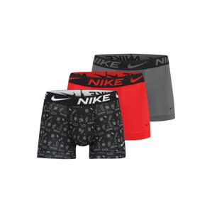NIKE Underwear Športové nohavičky  sivá / červená / čierna / biela