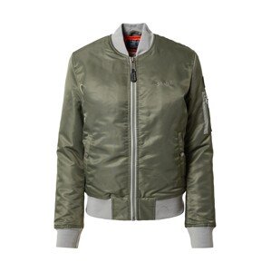 Schott NYC Prechodná bunda 'Airforce'  sivá / kaki
