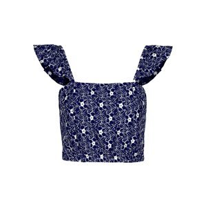 VERO MODA Blúzka 'SONEY'  námornícka modrá / biela