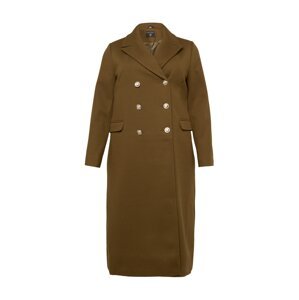 Dorothy Perkins Curve Prechodný kabát  olivová