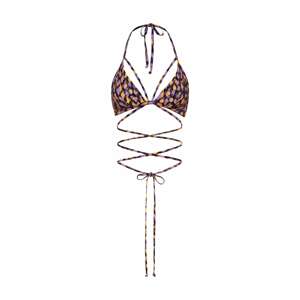 LSCN by LASCANA Bikinový top 'Lavista'  fialová / oranžová / čierna