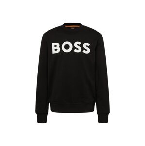 BOSS Mikina 'WeBasic'  čierna / biela