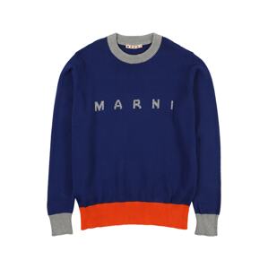 Marni Sveter  námornícka modrá / sivá / oranžová