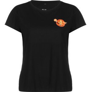 Merchcode Tričko 'Lola'  pastelovo žltá / oranžovo červená / čierna / biela