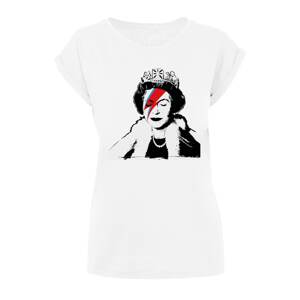 Merchcode Tričko 'Lizzie Stardust'  červená / čierna / biela