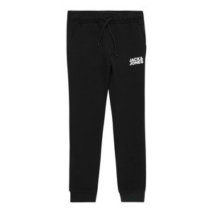 JACK & JONES MINI Nohavice 'Gordon'  čierna / biela