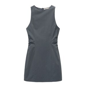 Pull&Bear Puzdrové šaty  tmavosivá