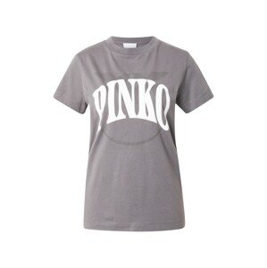 PINKO Tričko  grafitová / biela