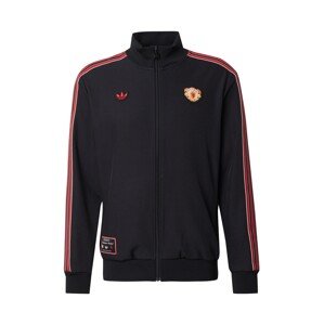 ADIDAS PERFORMANCE Športová mikina so zipsom 'Manchester United Terrace Icons'  oranžová / červená / čierna / biela