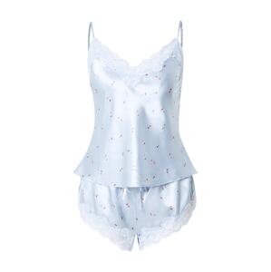 Boux Avenue Kraťasy 'AMELIA'  pastelovo modrá / tmavozelená / eozín / biela