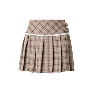 Miss Selfridge Sukňa  brokátová / mokka / čierna / biela