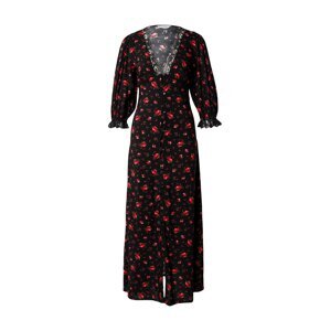 Miss Selfridge Košeľové šaty  pastelovo zelená / červená / čierna