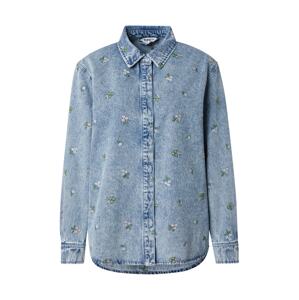 ONLY Blúzka 'ONLVera'  modrá denim / zelená / rosé / šedobiela