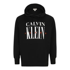 Calvin Klein Jeans Plus Mikina  červená / čierna / biela