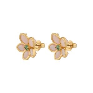 Kate Spade Náušnice  zlatá / zelená / staroružová