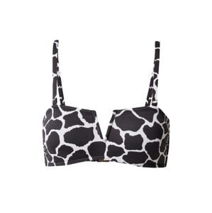 Marks & Spencer Bikinový top  čierna / biela