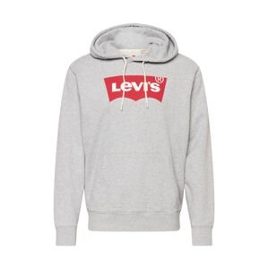 LEVI'S ® Mikina  sivá melírovaná / červená / biela