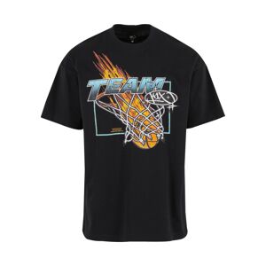 K1X Tričko 'Basketball Comet'  svetlomodrá / svetlooranžová / čierna / biela