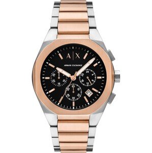 ARMANI EXCHANGE Analógové hodinky 'AX4180'  ružové zlato / čierna / strieborná / biela