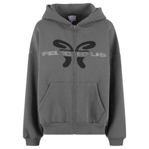 Felicious Tepláková bunda  čierna / strieborná