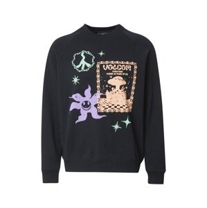Volcom Mikina 'RYGALSKI'  svetlozelená / tmavofialová / pastelovo oranžová / čierna
