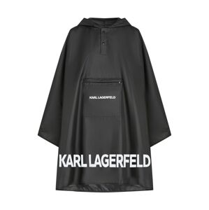Karl Lagerfeld Funkčná bunda 'Essential'  čierna / biela ako vlna