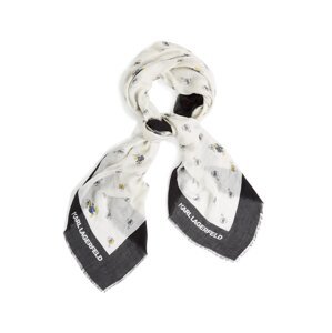 Karl Lagerfeld Šál 'Disney x Karl Lagerfeld'  modrá / žltá / čierna / biela