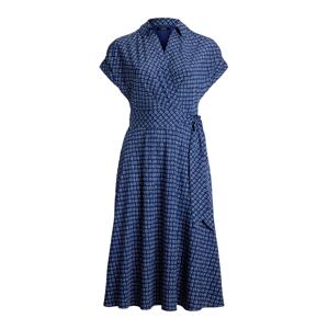 Lauren Ralph Lauren Plus Košeľové šaty 'FRATILLIO'  námornícka modrá / biela