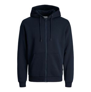 JACK & JONES Tepláková bunda 'JJEBradley'  námornícka modrá