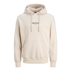 JACK & JONES Mikina 'JORVesterbro'  béžová / čierna