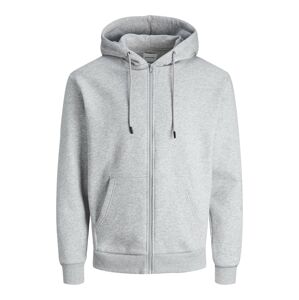 JACK & JONES Tepláková bunda 'JJEBradley'  sivá melírovaná