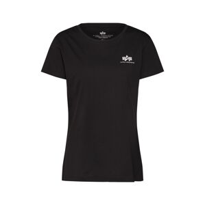 ALPHA INDUSTRIES Tričko  čierna / biela