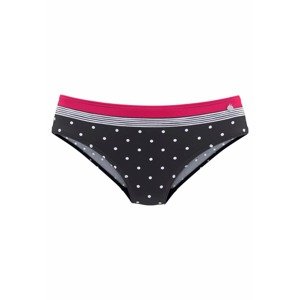 LASCANA Bikinové nohavičky  eozín / čierna / biela