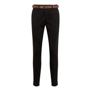 TOM TAILOR DENIM Chino nohavice  čierna