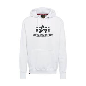 ALPHA INDUSTRIES Sveter  čierna / šedobiela