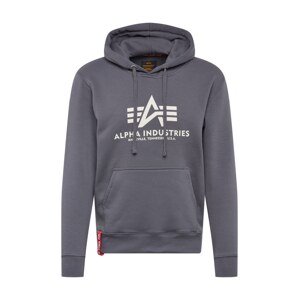 ALPHA INDUSTRIES Sveter  tmavosivá / biela