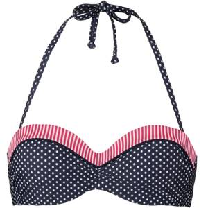 s.Oliver Bikinový top  námornícka modrá / červená / biela