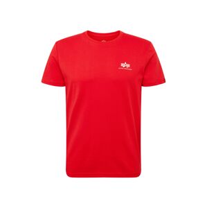 ALPHA INDUSTRIES Tričko  svetločervená / biela