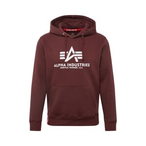 ALPHA INDUSTRIES Sveter  burgundská / biela