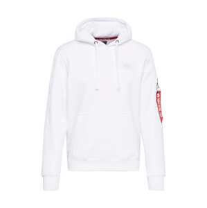 ALPHA INDUSTRIES Sveter  červená / čierna / biela