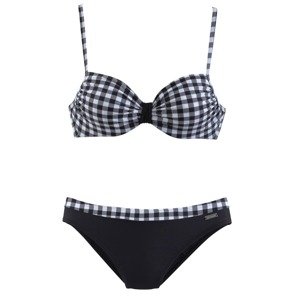 LASCANA Bikiny  čierna / biela