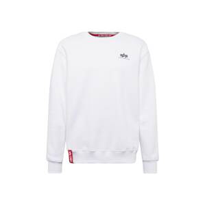 ALPHA INDUSTRIES Mikina  červená / čierna / biela