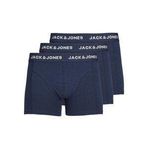 JACK & JONES Boxerky 'Anthony'  tmavomodrá / biela