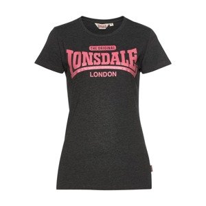 LONSDALE Tričko 'Tulse'  ružová / čierna