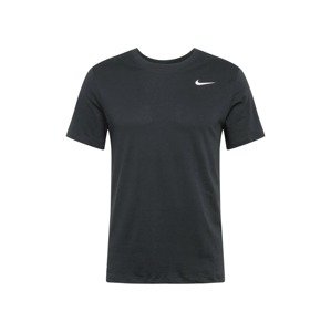 NIKE Funkčné tričko  čierna / biela